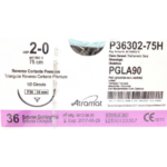 Fio de Sutura Absorvível PGLA 2-0 ag. 3,6cm c/ 36 env. – Atramat