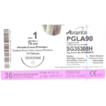 Fio de Sutura Absorvível PGLA90 1-0 agulha 3,5cm