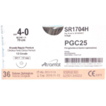 Fio de Sutura Absorvível PGC25 4-0 ag. 1,7cm